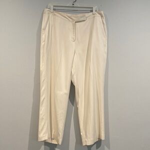 Tommy Bahama Cream/Off White Colored Wide Leg Dress Pants - Size 14
